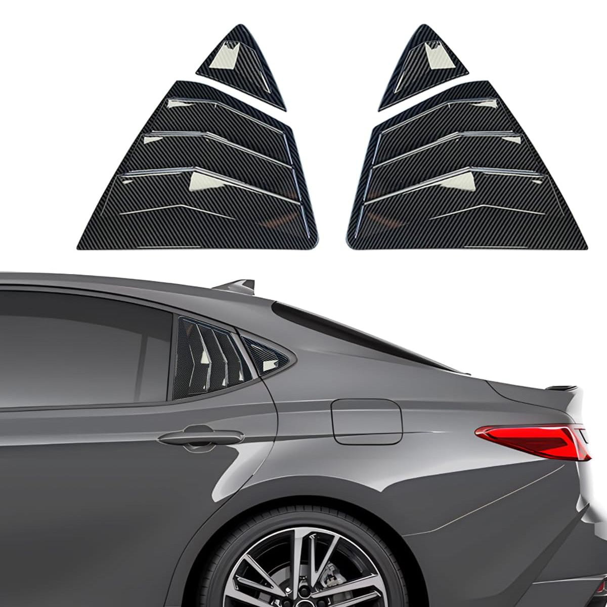 🔥🚗 Window Louvers for Toyota Camry 9th Gen 2025-2026 | Racing Style⚡ABS Sport Trim⚡【4PCS Full Kit】Front/Side Air Vent Scoop Covers - Sleek Exterior Upgrade (No-Drill 5Min Install) 🔥🚗 Window Louvers for Toyota Camry 9th Gen 2025-2026 | Racing Style⚡ABS Sport Trim⚡【4PCS Full Kit】Front/Side Air Vent Scoop Covers - Sleek Exterior Upgrade (No-Drill 5Min Install)